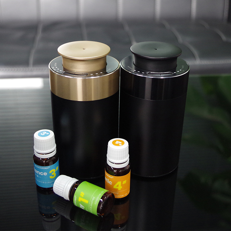 10ML Aluminum Alloy Two-fluid Aromatherapy Machine Car Fragrance Machine One-button Control Smart Automatic Diffuser
