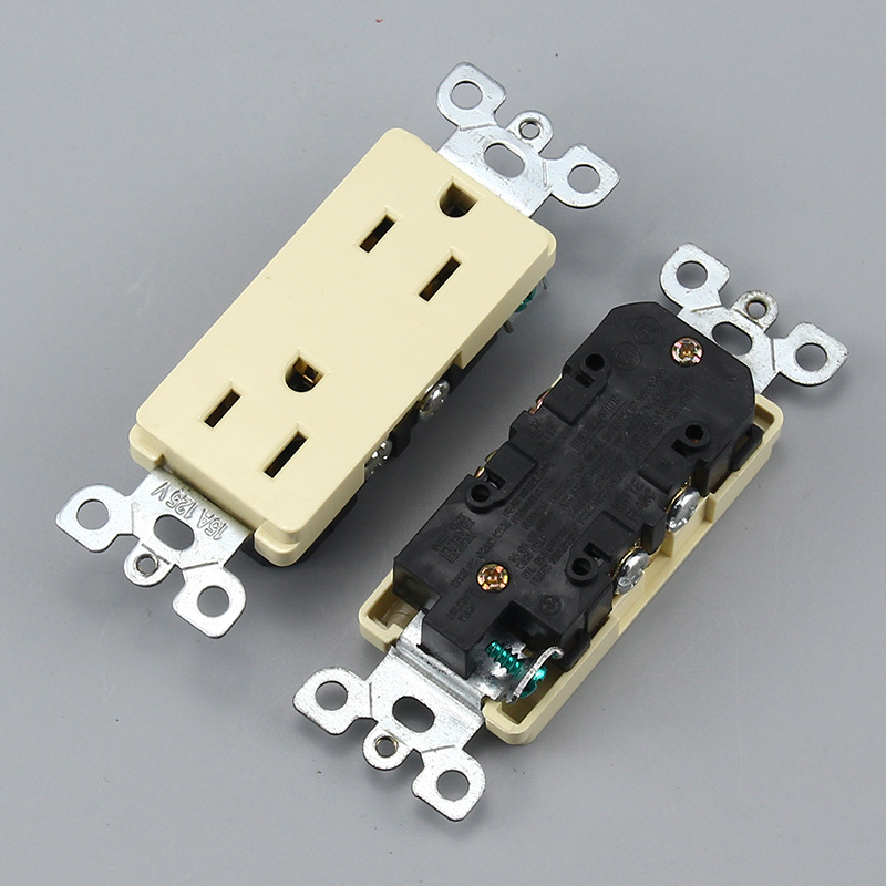 U27象牙色双插5-15R