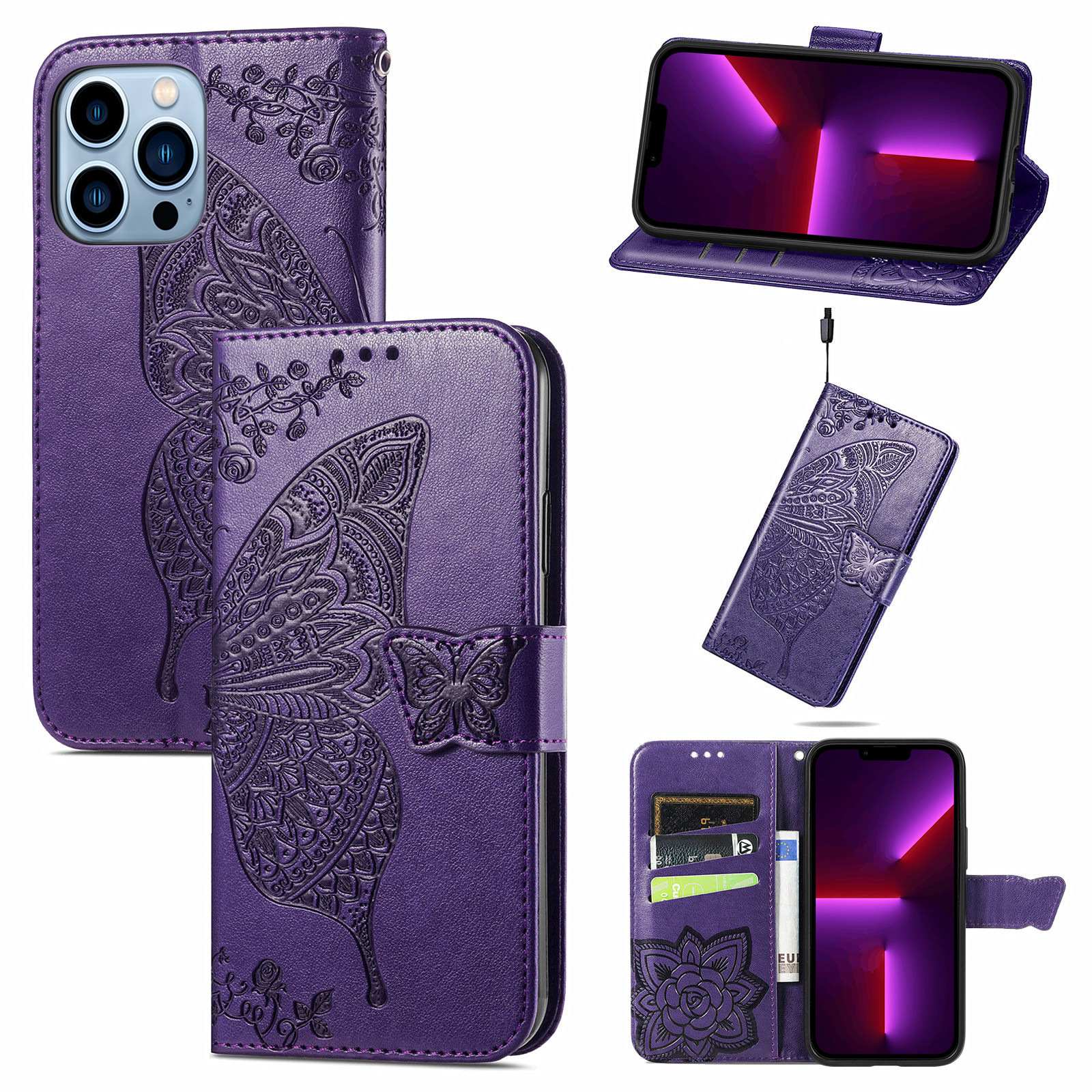 For Apple 18Pro phone leather case flip iPhone17 phone case embossed XR leather protective case