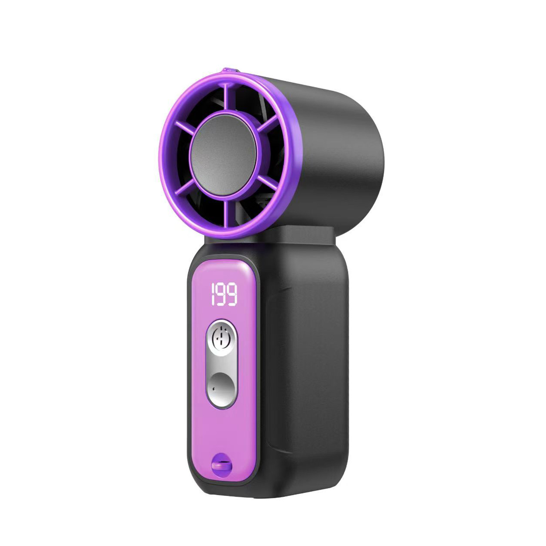 2026 High Speed Mini Handheld Fan USB Rechargeable Long Battery Life Turbo Violent Portable Small 199 Speed Settings