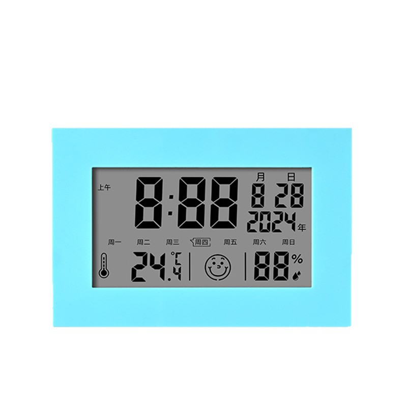 Perpetual Calendar Smart Desk Clock Silent Temperature and Humidity Large Volume Student LCD Desktop Electronic Clock Alarm Clock