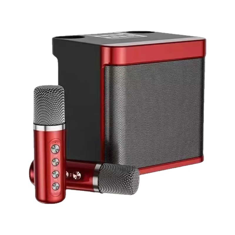 YS203K Speaker Wireless Bluetooth Sound Card Microphone All-in-One Home Outdoor KTV Speaker