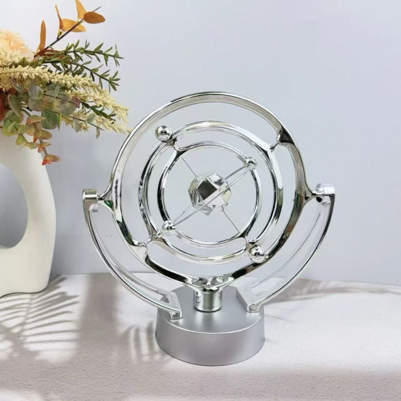 Perpetual Motion Ornament Earth Perpetual Motion Instrument Desktop Celestial Sphere Orbit Model Rotating Magnetic Swinger