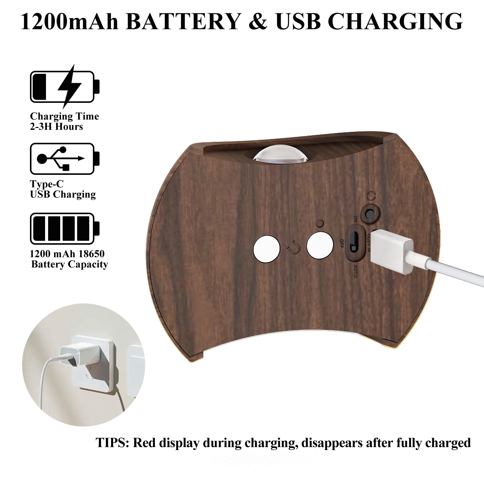 Charging Magnetic Wall Light LED Human Body Induction Bedroom Hotel Bedside Light Indoor No Wiring Staircase Wall Light