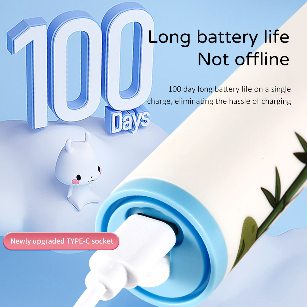 New Kids Electric Toothbrush Ultrasonic Charging Baby Toothbrush Household Soft Bristle Cartoon Electric Toothbrush