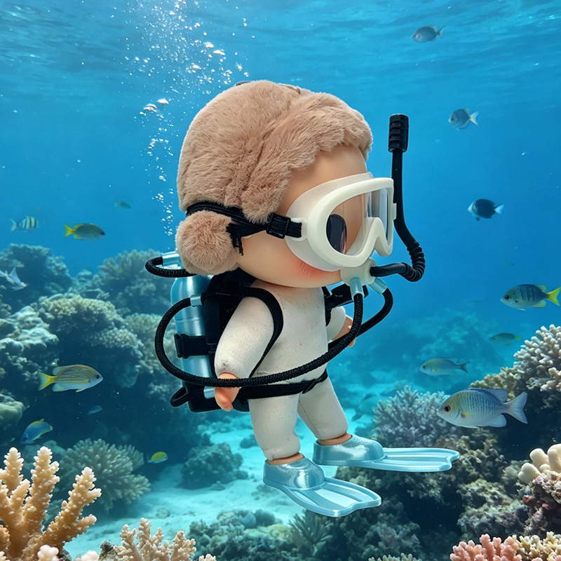 Suitable for Nyota Little Moment Vinyl Series Professional Diving Equipment Extreme Sports Scuba Swimming Set