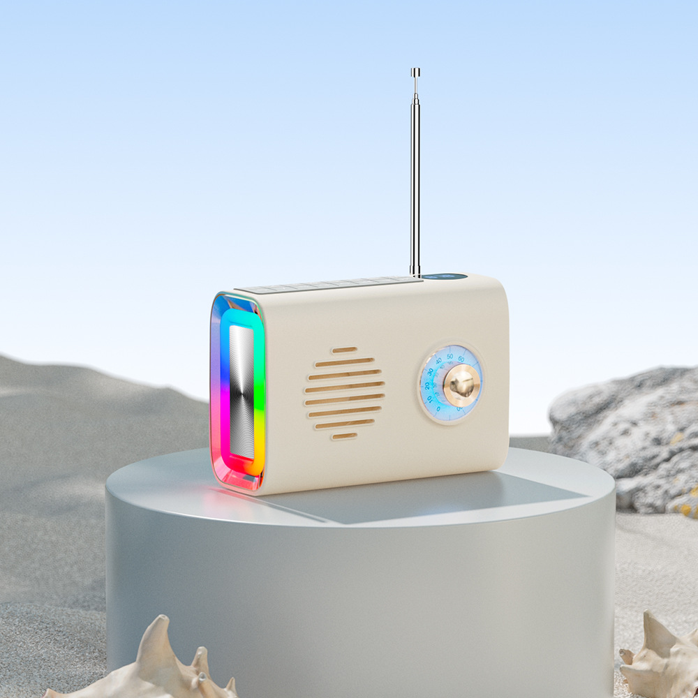 New P36 Outdoor Solar Bluetooth Speaker Radio Card U Disk Portable Multicolor Diaphragm Color Light Speaker