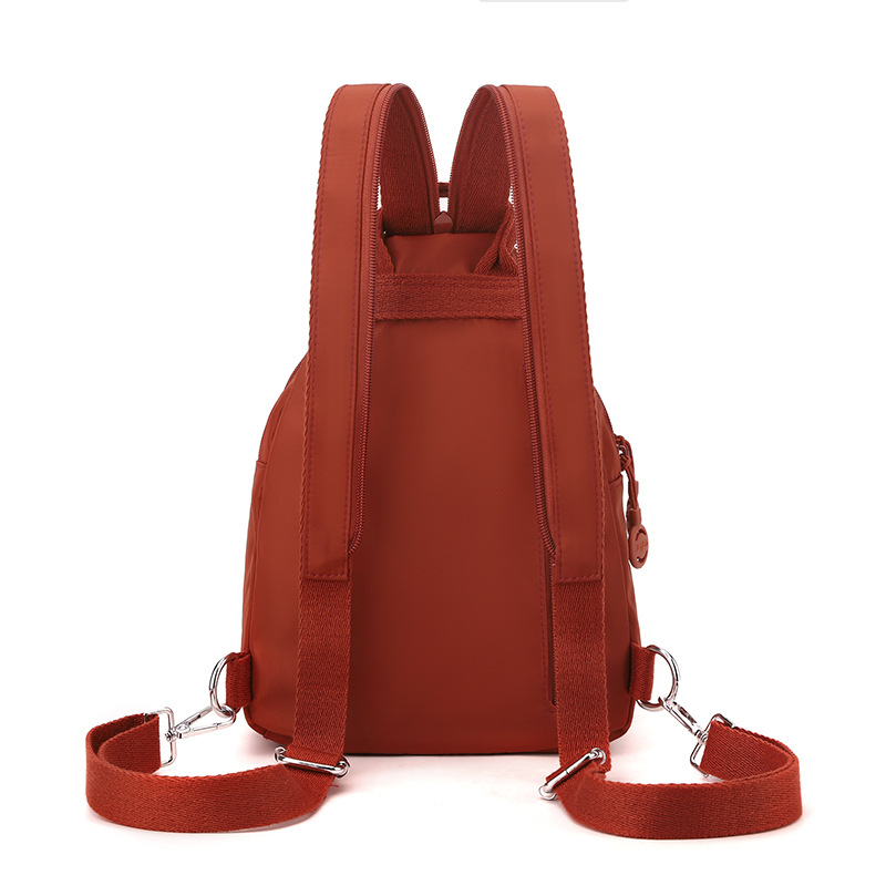 Double-shoulder bag small 2026 new simple anti-theft women's chest bag Oxford cloth casual small backpack