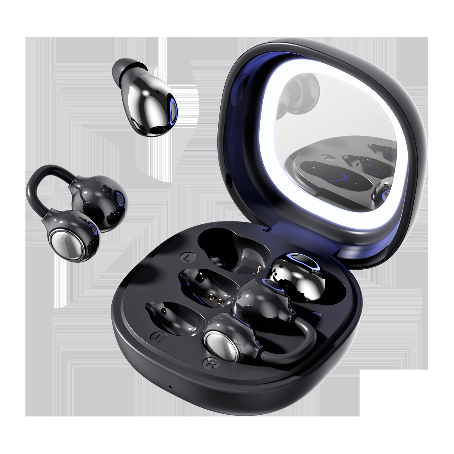 New dual earphones Bluetooth earphones M165 digital display open-ear non-in-ear sports Bluetooth earphones 6.0