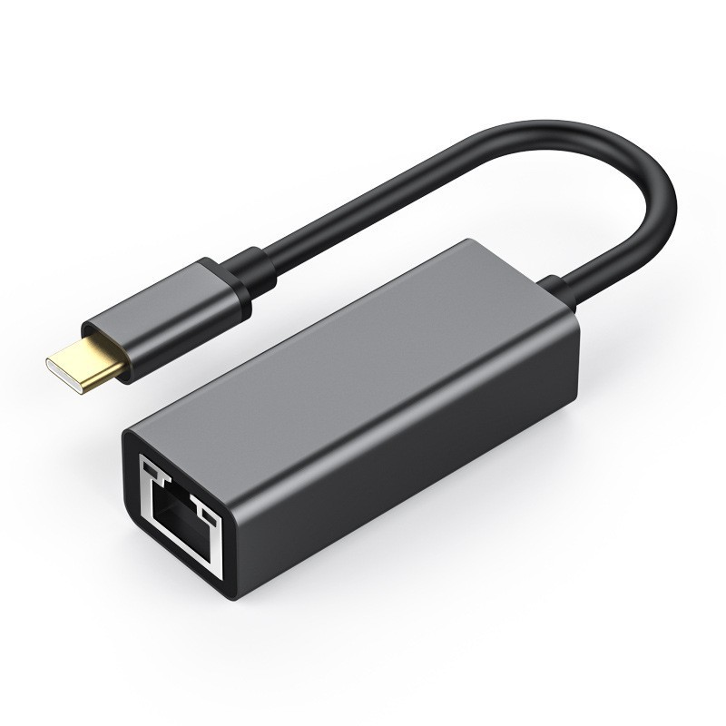 Network Card Type-C to RJ45 Gigabit Ethernet High-speed Network Converter USB to Network Port Supports MAC