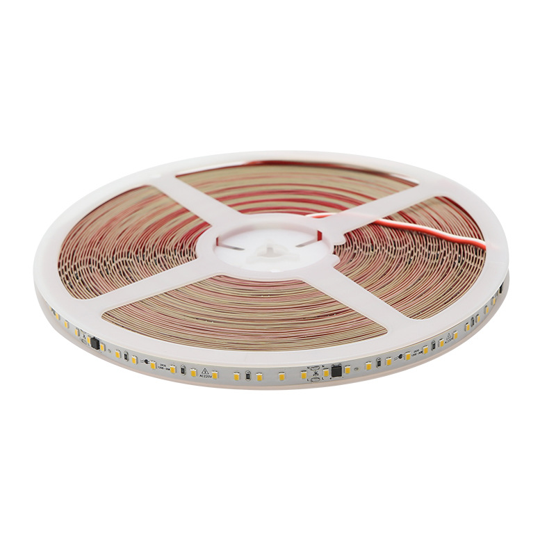 LED strip light, 220V, self-adhesive, living room ceiling, 8mm, 120D, atmosphere, power-free, 2835, high-voltage, linear strip light