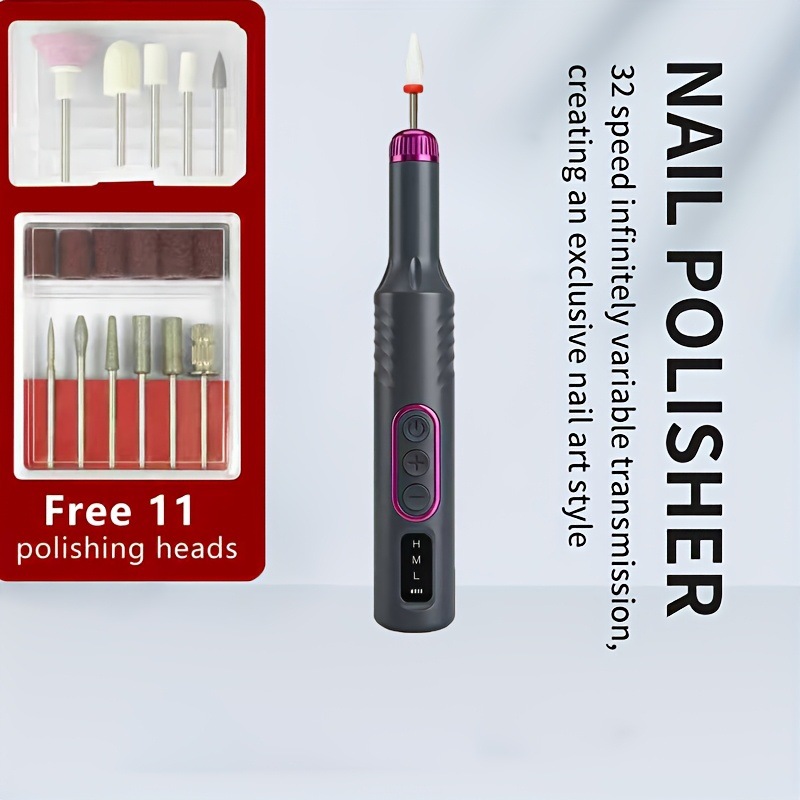 Whitelist nail polishing machine charging portable nail machine nail tools electric nail file Russian language