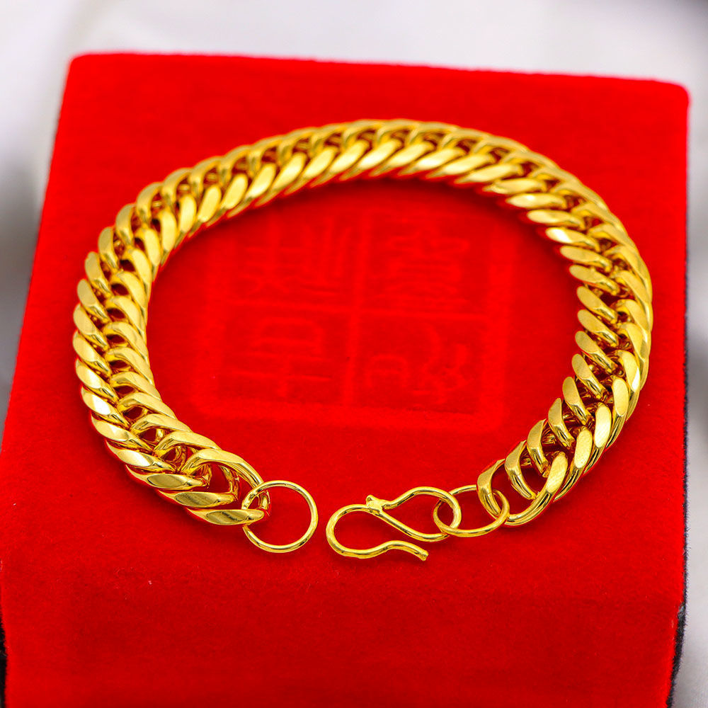 Vietnam sand gold bracelet men domineering boss chain gold-plated chain long luxury jewelry