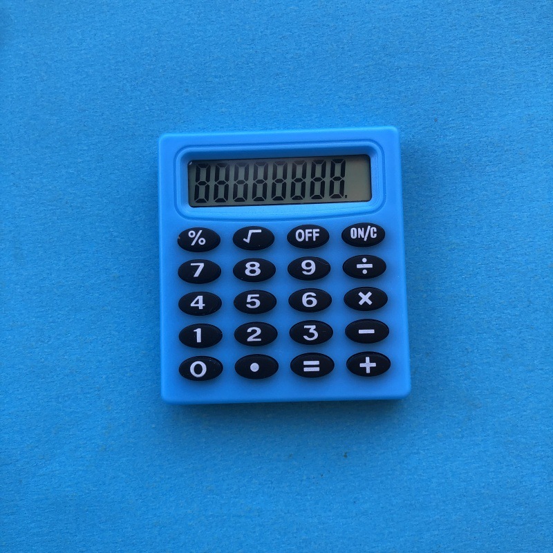 Small Square Mini Calculator Student Stationery Arithmetic Calculator Pocket 8-Digit Calculator