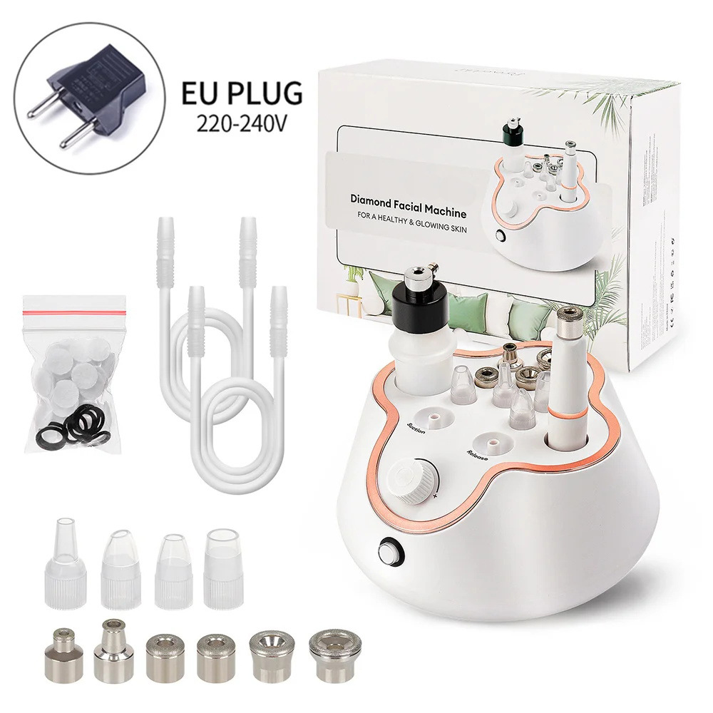 Exclusive Three-in-One Diamond Microdermabrasion Device Dead Skin Removal Microdermabrasion Machine New Strong Suction Firming Beauty Device