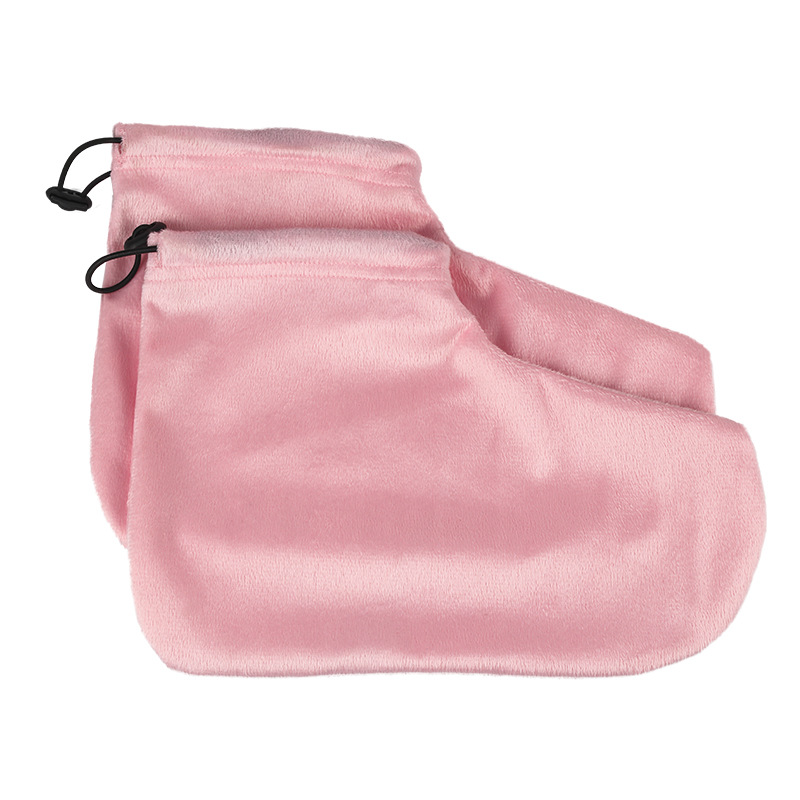 Bathina wax therapy thermal insulation velvet gloves beauty salon hand foot care tool elastic band hand and foot gloves