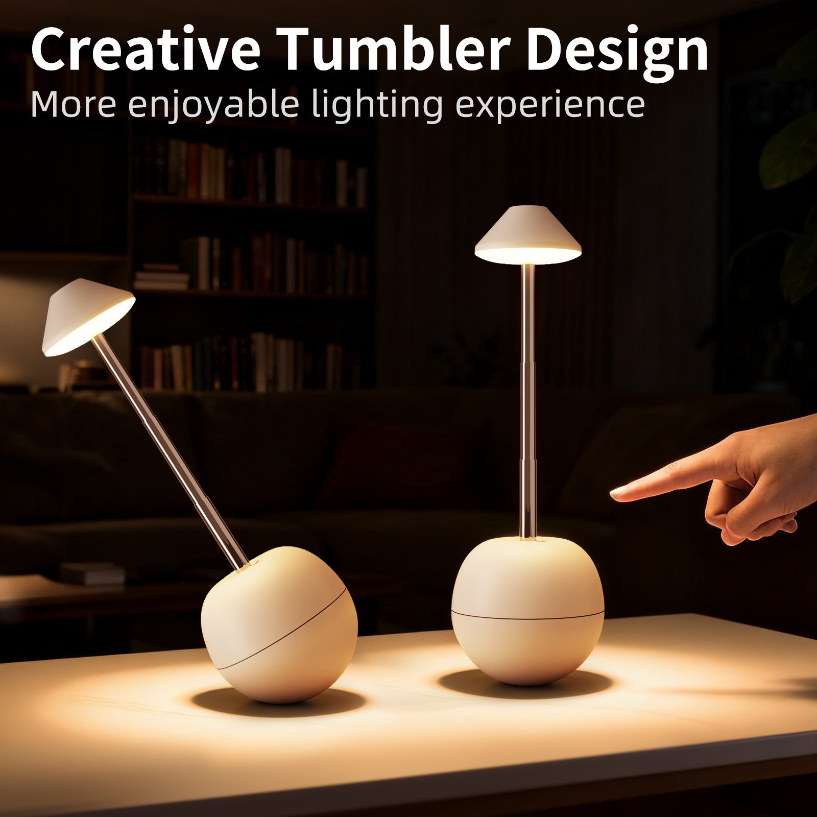 LED small night light rechargeable decorative table lamp bedroom desktop remote control bedside atmosphere lamp