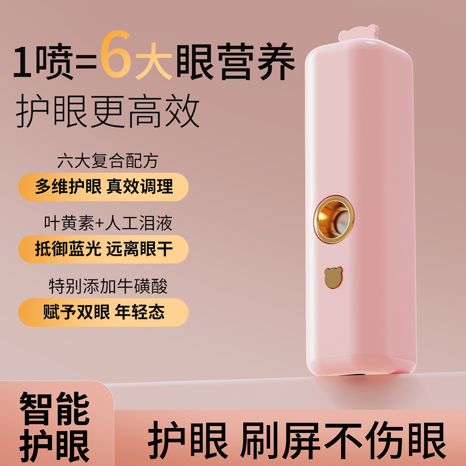 Nano Spray Eye Moisturizer, Eye Care Atomizing Beauty Eye Replenisher, Relieves Dry Eyes, Eye Atomizer