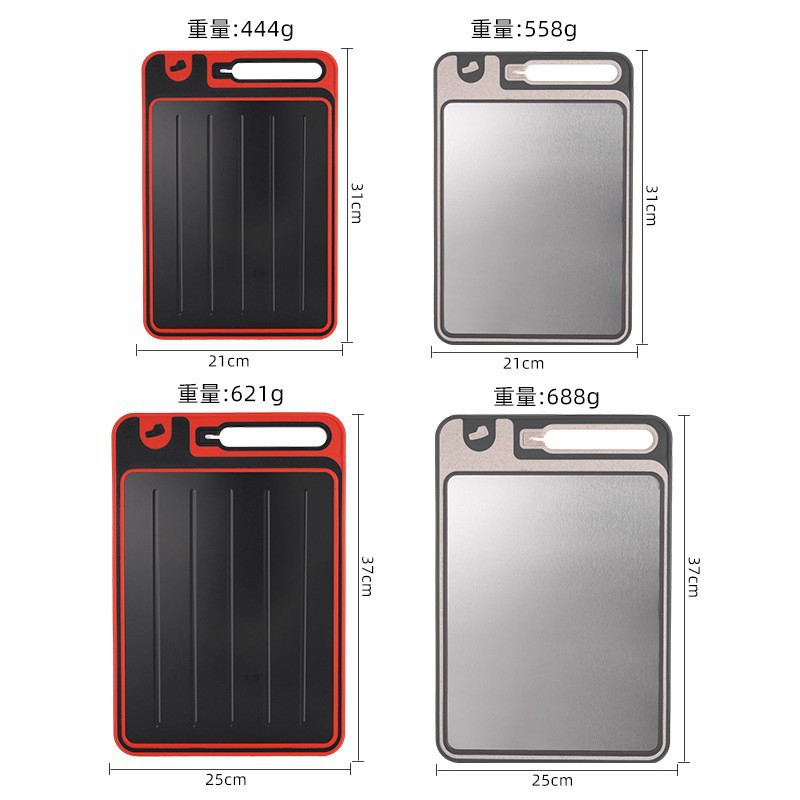 German 304 Stainless Steel Cutting Board 316 Thickened Stainless Steel Cutting Board Home Cutting Fruit Chopping Board Panel
