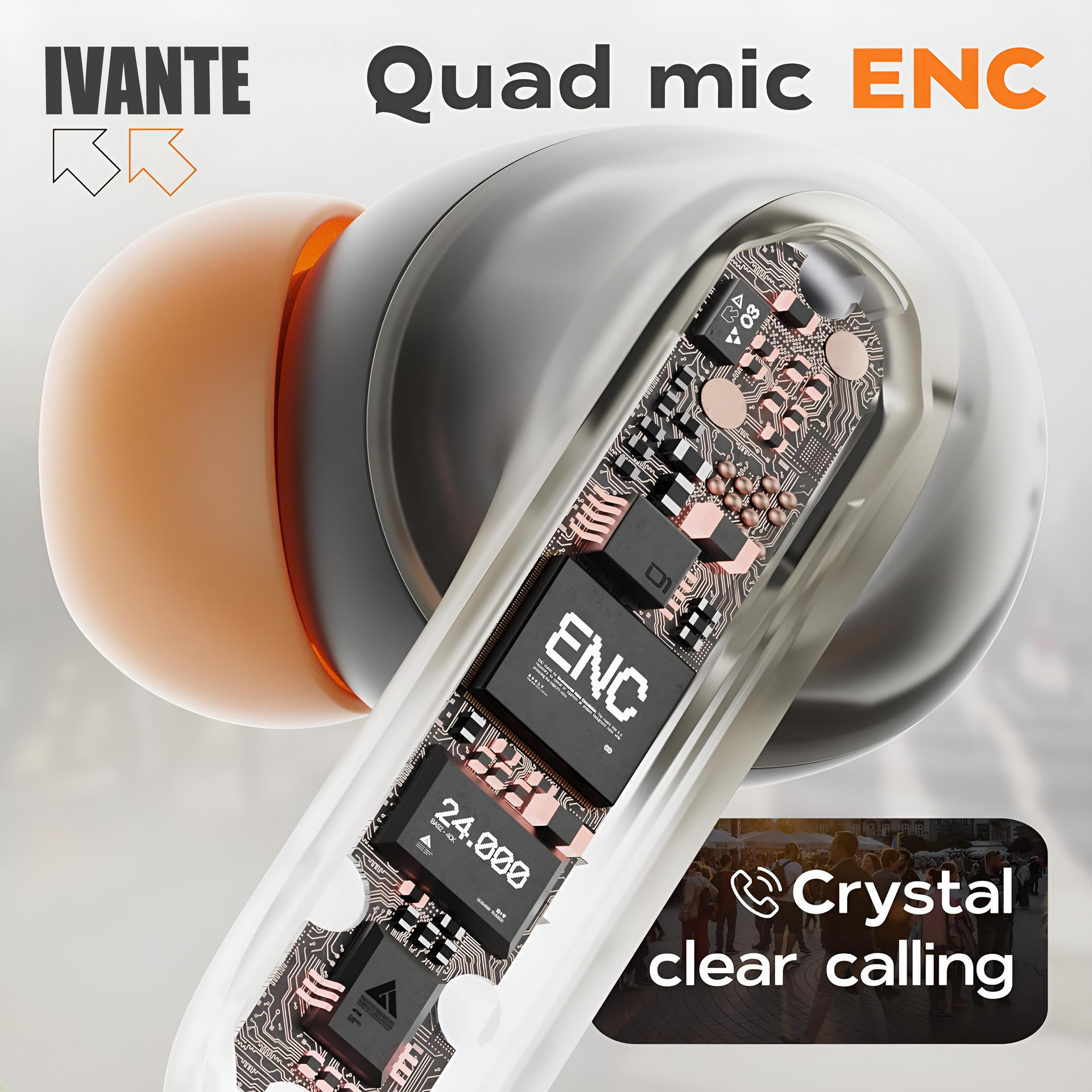 Yiwanter Private Mold S36 Dual Mic ENC Noise Reduction Low Latency Dual Ear True Wireless TWS In-Ear Bluetooth Headset