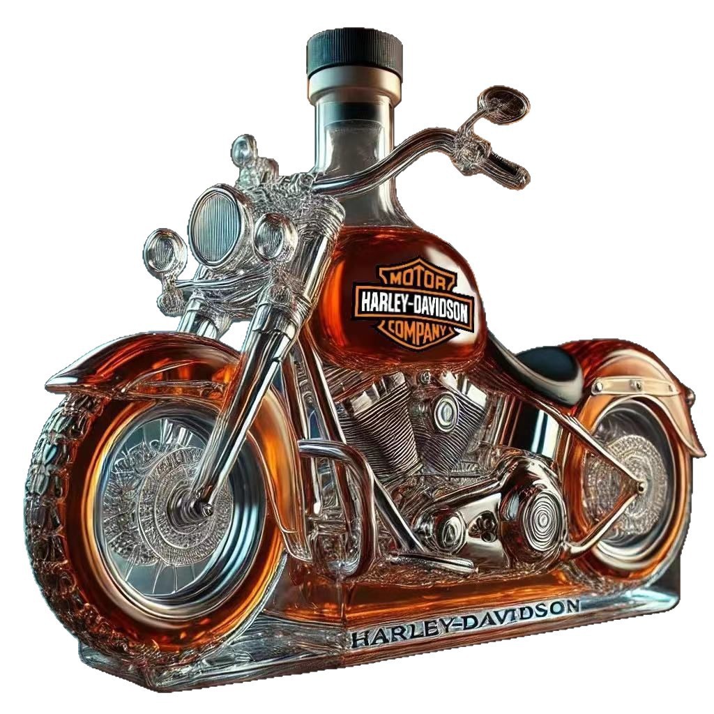 Red wine special-shaped sealed whiskey vodka empty bottle decanter bottom motorcycle whiskey soaking bottle