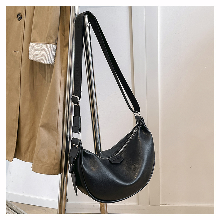 Crescent Print Shoulder Pea Bag New Handbag Crossbody Dumpling Bag