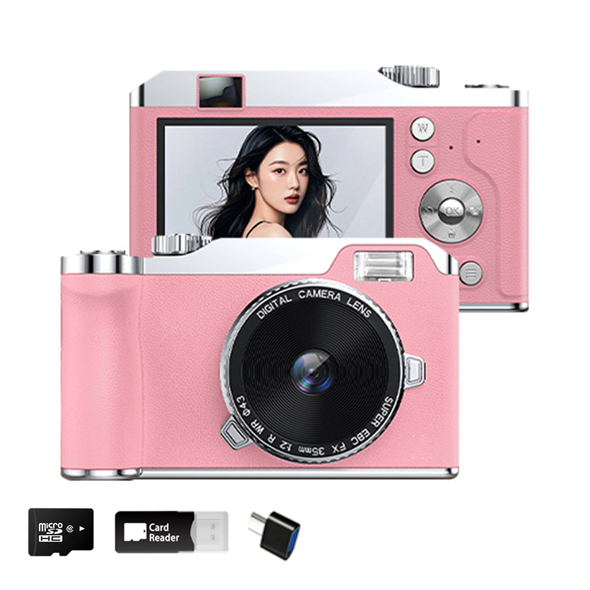 CCD Digital Camera 4K HD Portable Camera Student Digital Camera Children Toy Gift