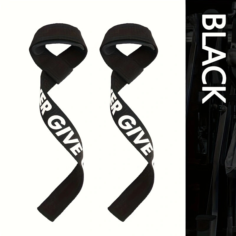 Pair of fitness wrist straps, strength training weightlifting gear, bench press pull-up grip strap, anti-slip wrist grip