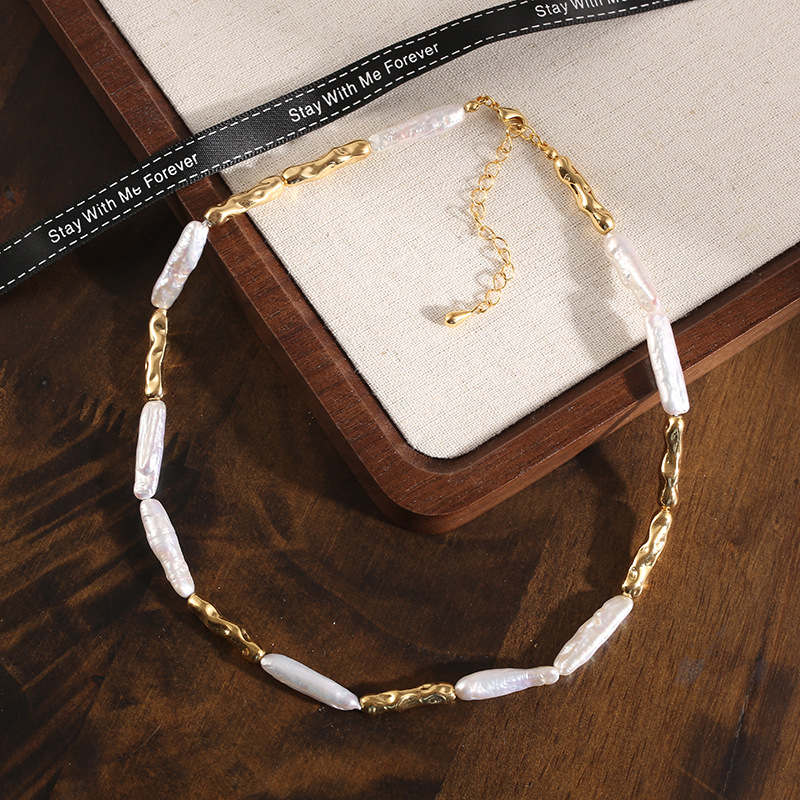Freshwater Pearl Necklace Niche Sweater Chain Pearl Jewelry Necklace Feel