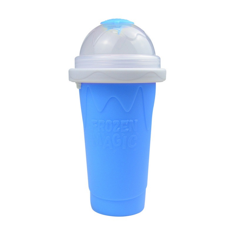 New Household Ice Slush Cup Summer Ice Slush Squeeze Cup Quick Cooling Cup Summer One Squeeze into Ice Cup