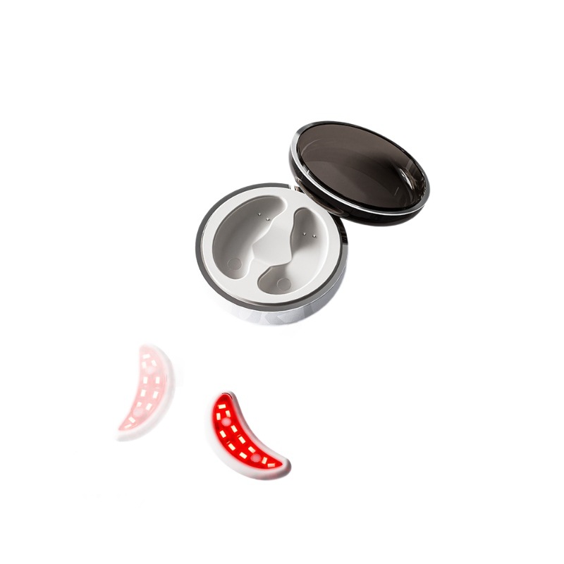 EMS Pulse Eye Care Device: Home-Use Eye Area Beauty Massager with Three Settings, Red Light and Microcurrent Infusion