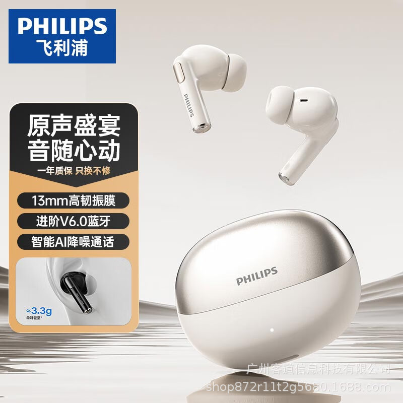 PHILIPS TAT1120 In-ear Wireless Bluetooth Earbuds Sports Gaming Call Noise Cancelling Gift