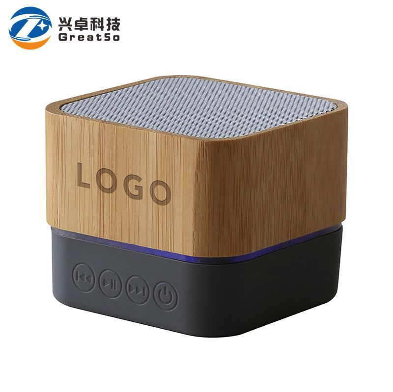 Wooden Bluetooth speaker mini small speaker wood wireless speaker card gift digital