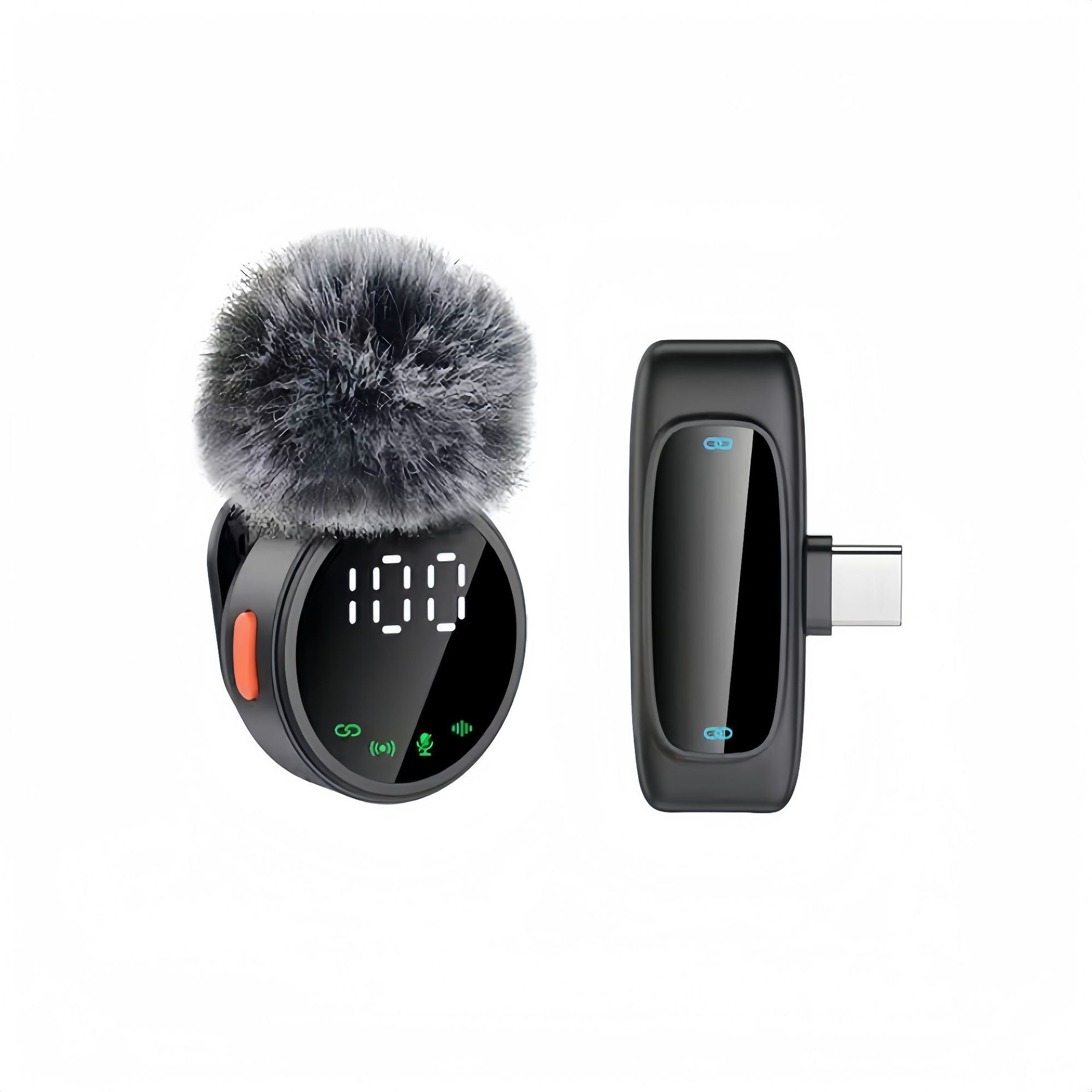 2026 new private mold A83 wireless magnetic lavalier microphone noise reduction reverb high-definition live microphone with digital display A81