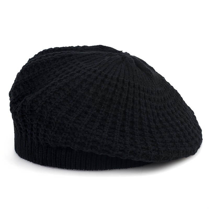 Women's Winter Knit Stacked Hat Winter Hat Red New Gray