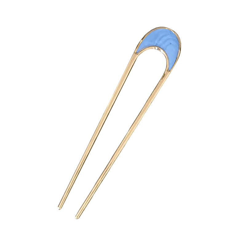 Accessories simple alloy geometric U-shaped hair clip hairpin coil hairpin insertion needle