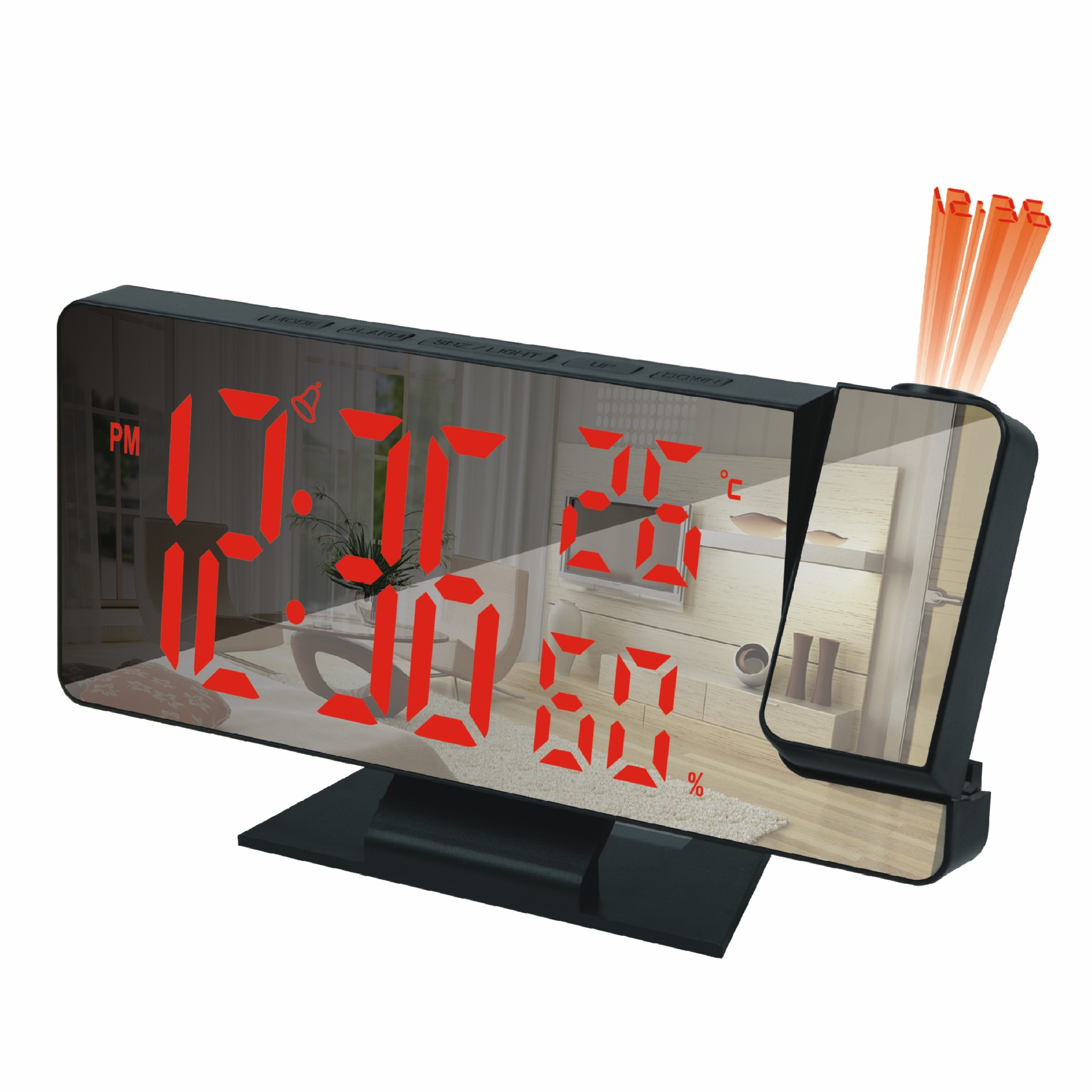 Electronic Clock LED Large Screen USB Battery Dual Use Smart Temperature and Humidity Display Clock