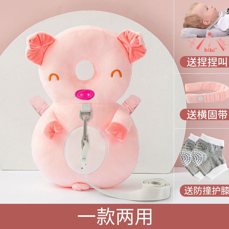 Baby anti-fall head protection pad summer breathable infant anti-fall head protector learning walk head protection hat pillow
