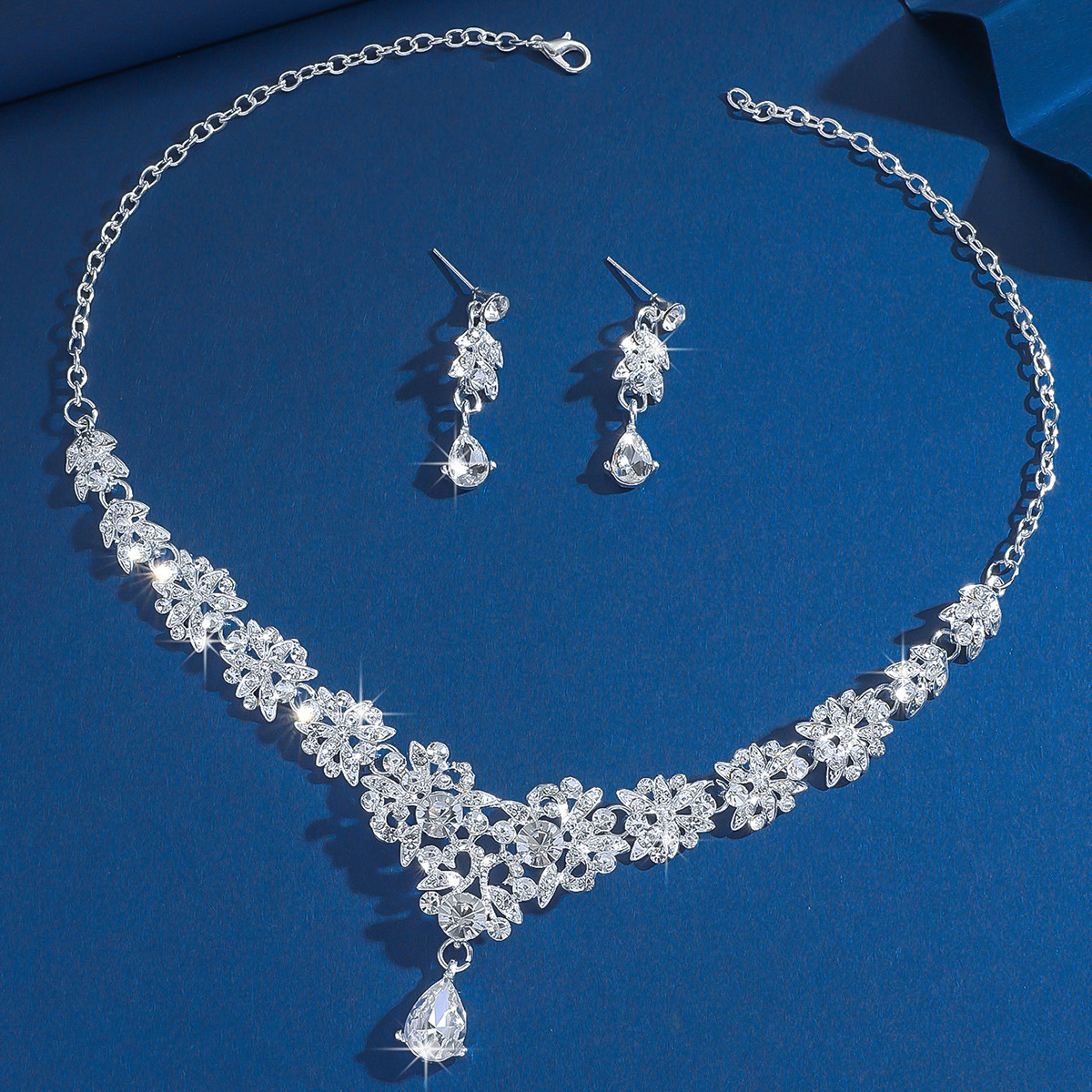 Collection】 Elegant Jewelry Set Bride Wedding Evening Dress Party Accessories