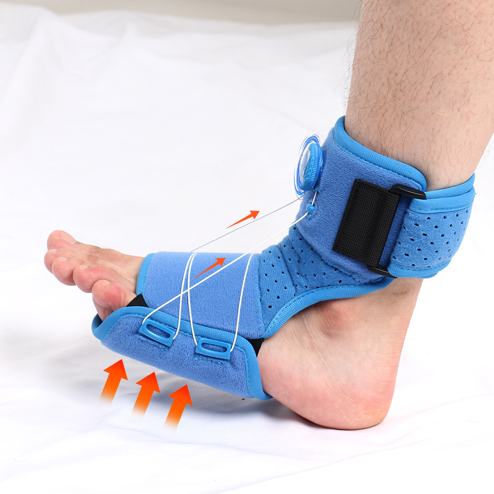 New Knob Foot Drop Splint Orthosis Ankle Fixation Protector Plantar Fasciitis Foot Support Adjustable
