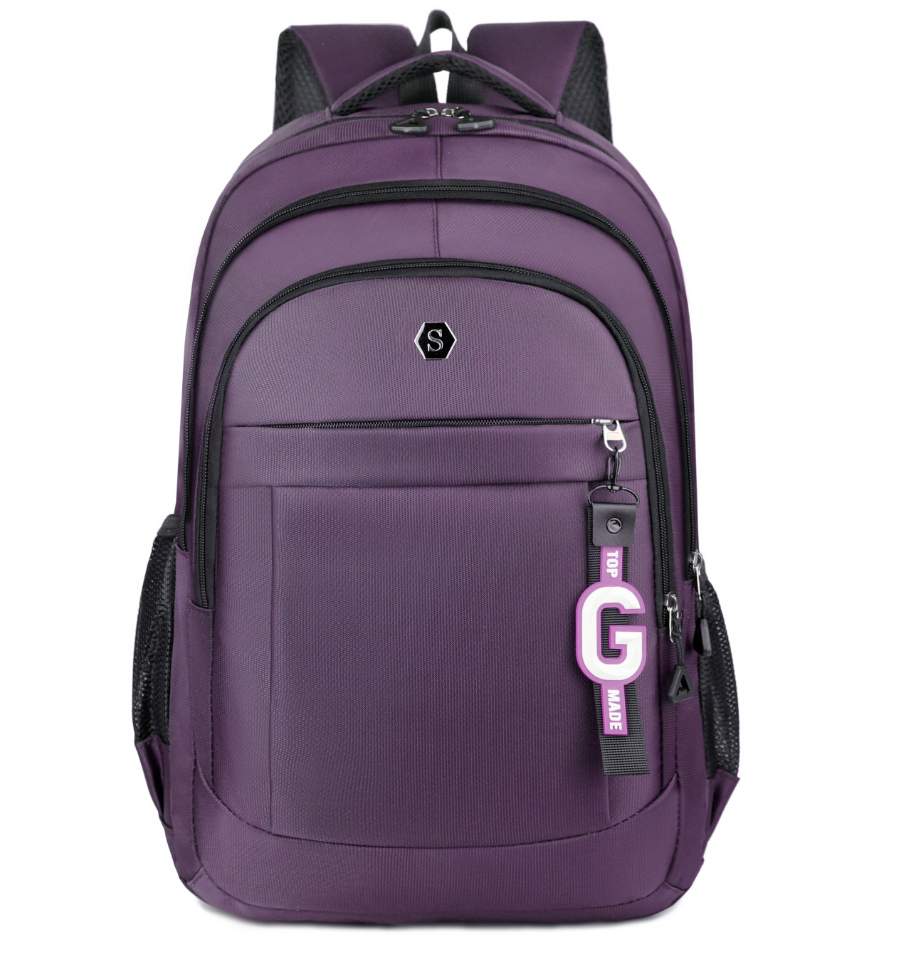 Backpack men women junior high school high school college student Oxford cloth schoolbag large capacity Europe business trip travel backpack