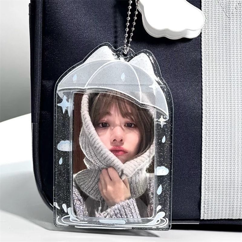 Polaroid protective cover Gu Mei paper card ID card sleeve pain bag 3-inch small card jelly umbrella ID card sleeve PVC card sleeve