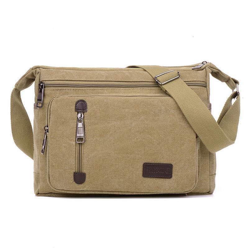 New shoulder bag crossbody outdoor canvas bag men's internship bag men's backpack