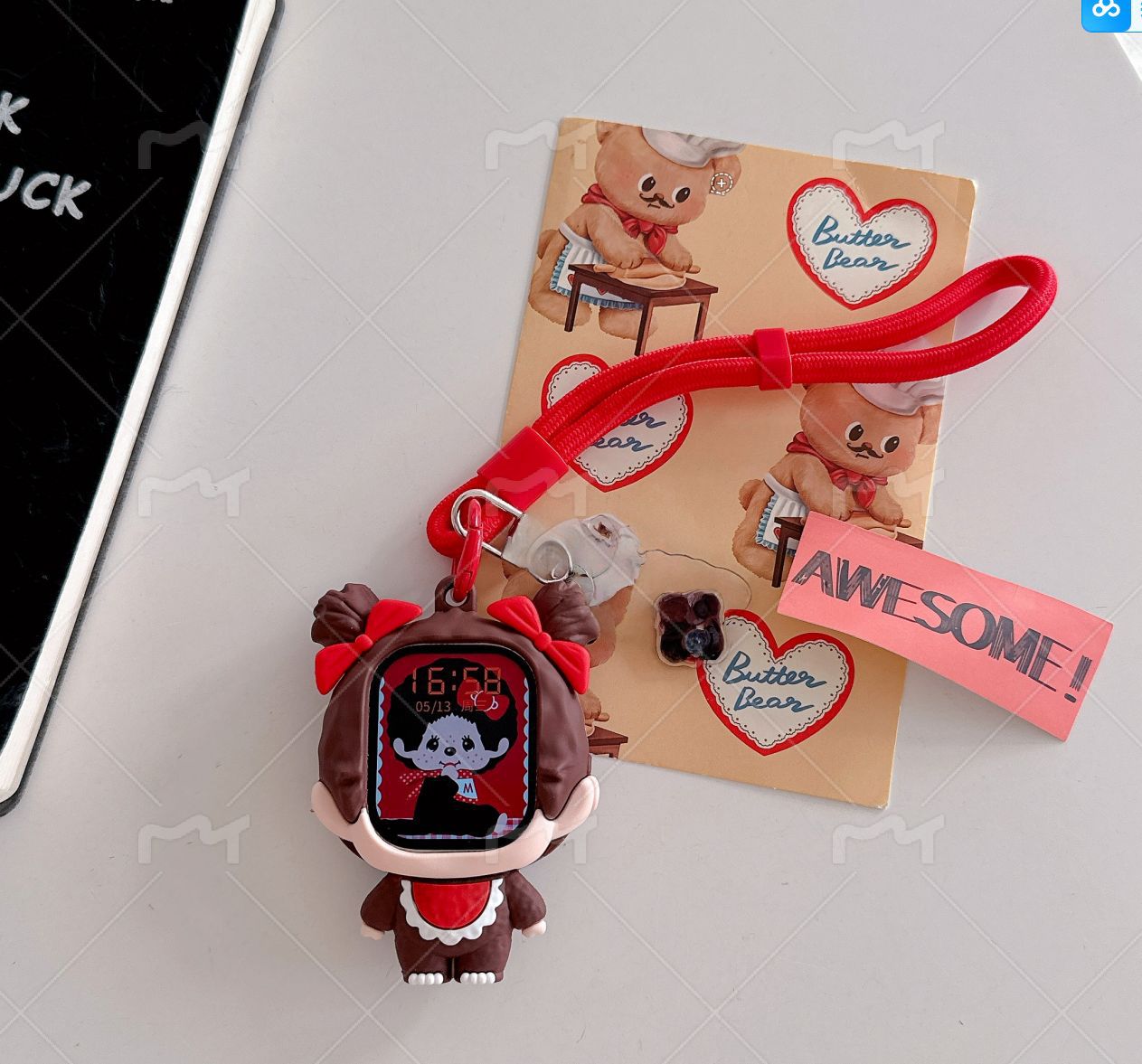 Cute Meng Qiqi Apple Apple watch S11/10/9 compatible iWatch Ultra protective case silicone