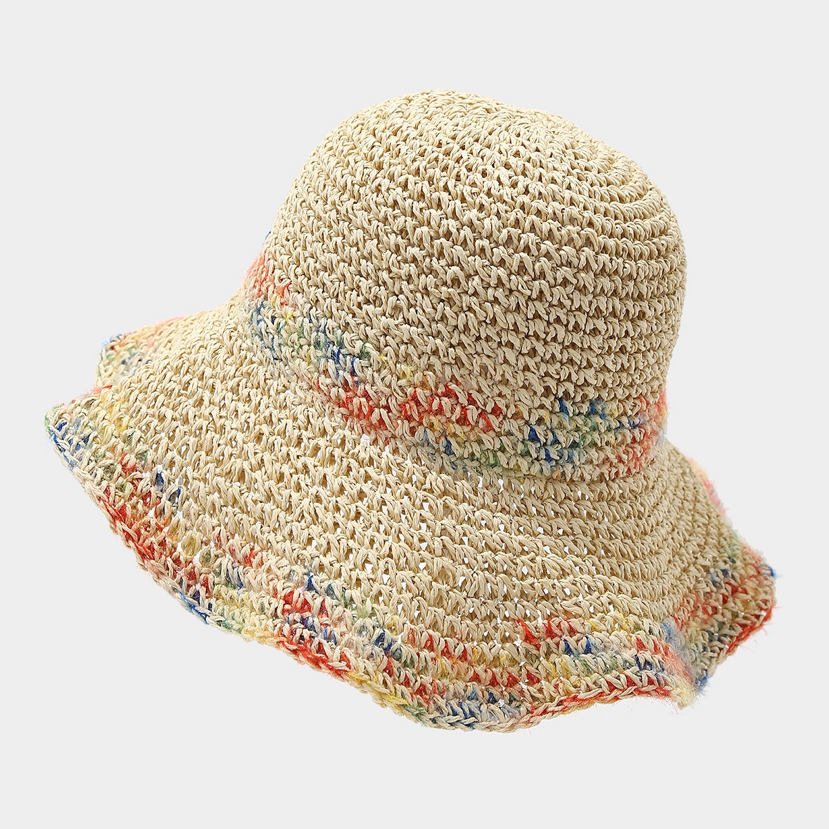 M（56-58cm） · 撞色彩边款米色