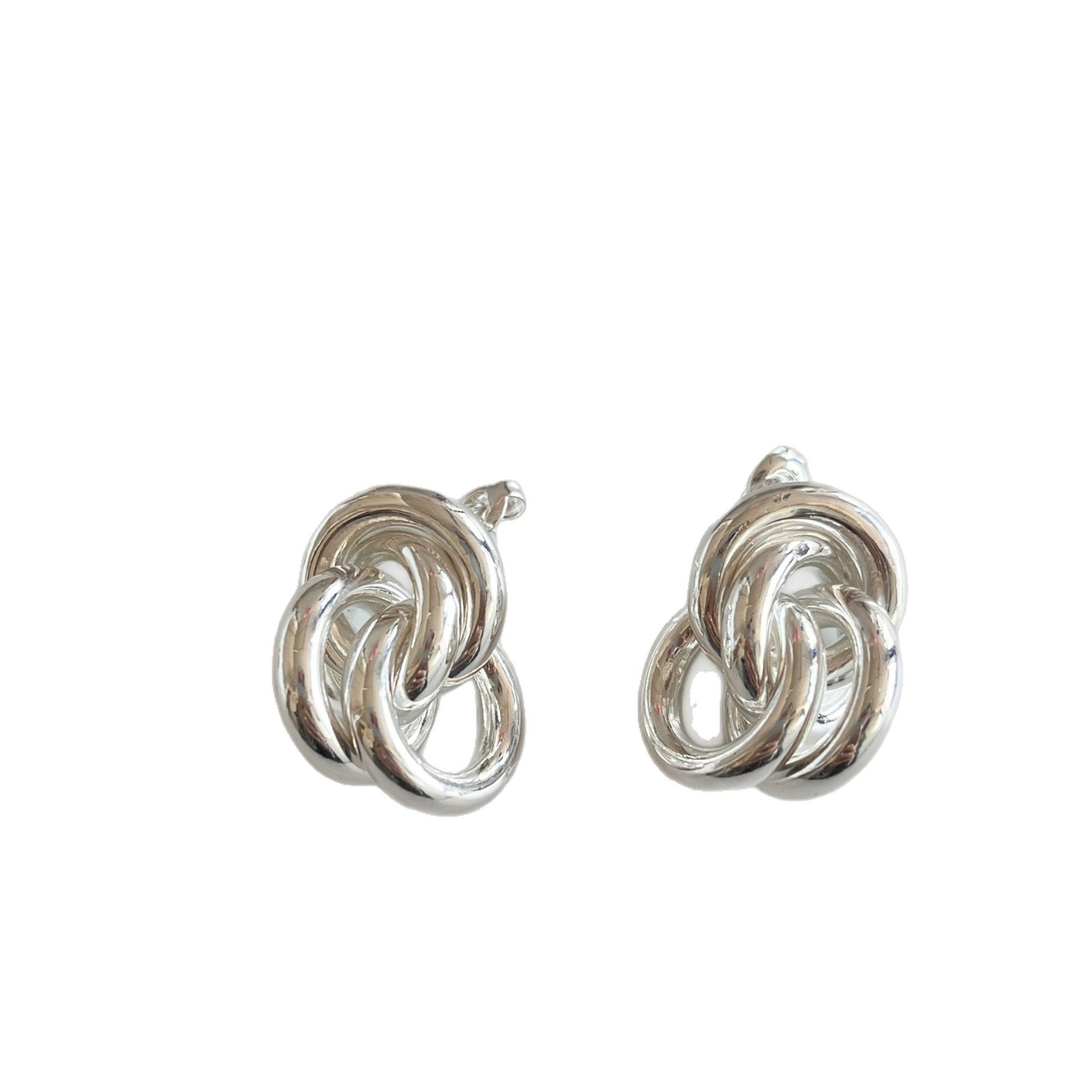 Heavy Craftsmanship Danish Lie Studio Round Stud Earrings for Women Minimalist Multi-Ring Double Ring Ear Cuff Earrings