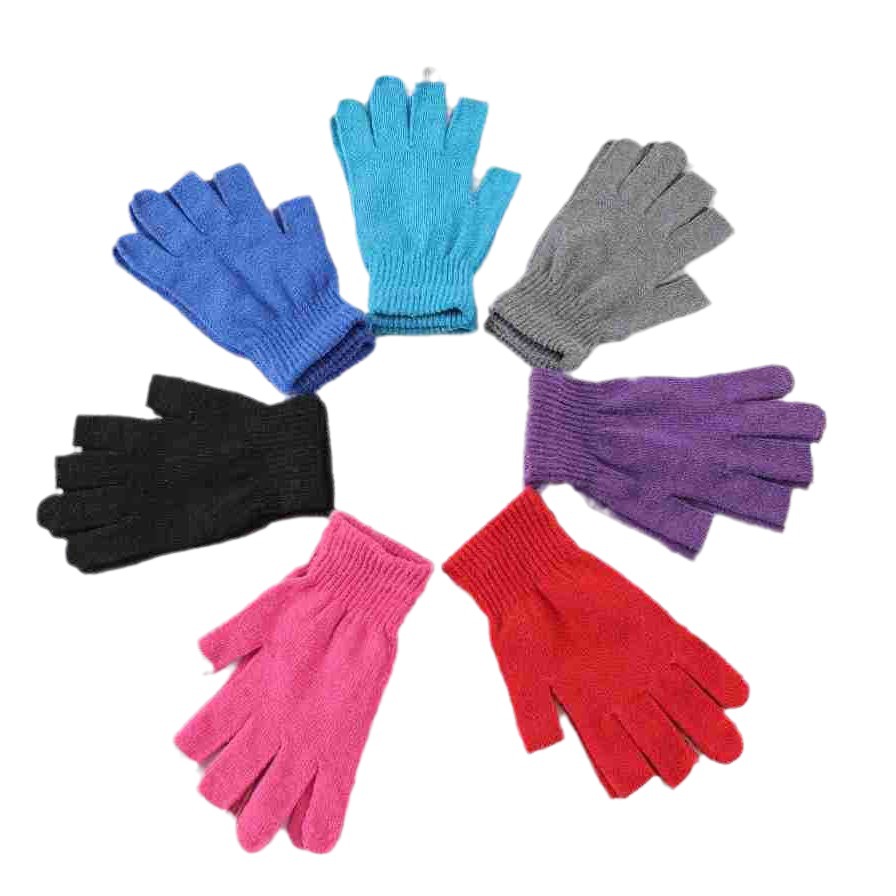 Macaron Solid Color Knitted Anti-Cold Warm Sports Gloves Outdoor Phone-Using Warm Touch Screen Warm Gloves