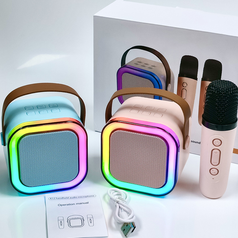 K12 Bluetooth speaker microphone all-in-one outdoor speaker K song Bluetooth small speaker Bluetooth speaker