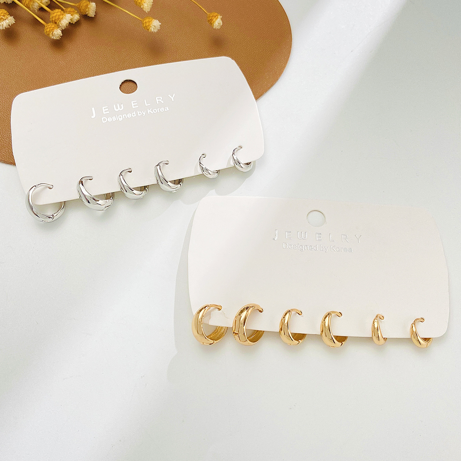Simple Earring Hoop Niche Unisex Alloy Earring Rock Punk Earrings