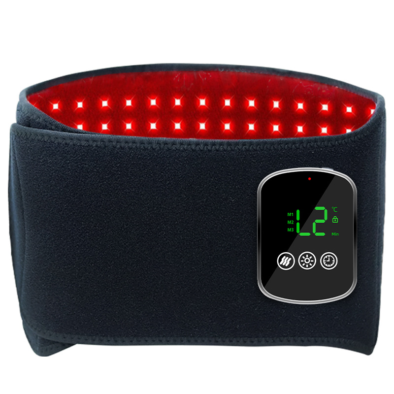 Infrared Vibration Massage Hot Compress Warm Palace Belt Red Light Belt Heating Waist Electric Heating Waist Support Red Light Physiotherapy Belt